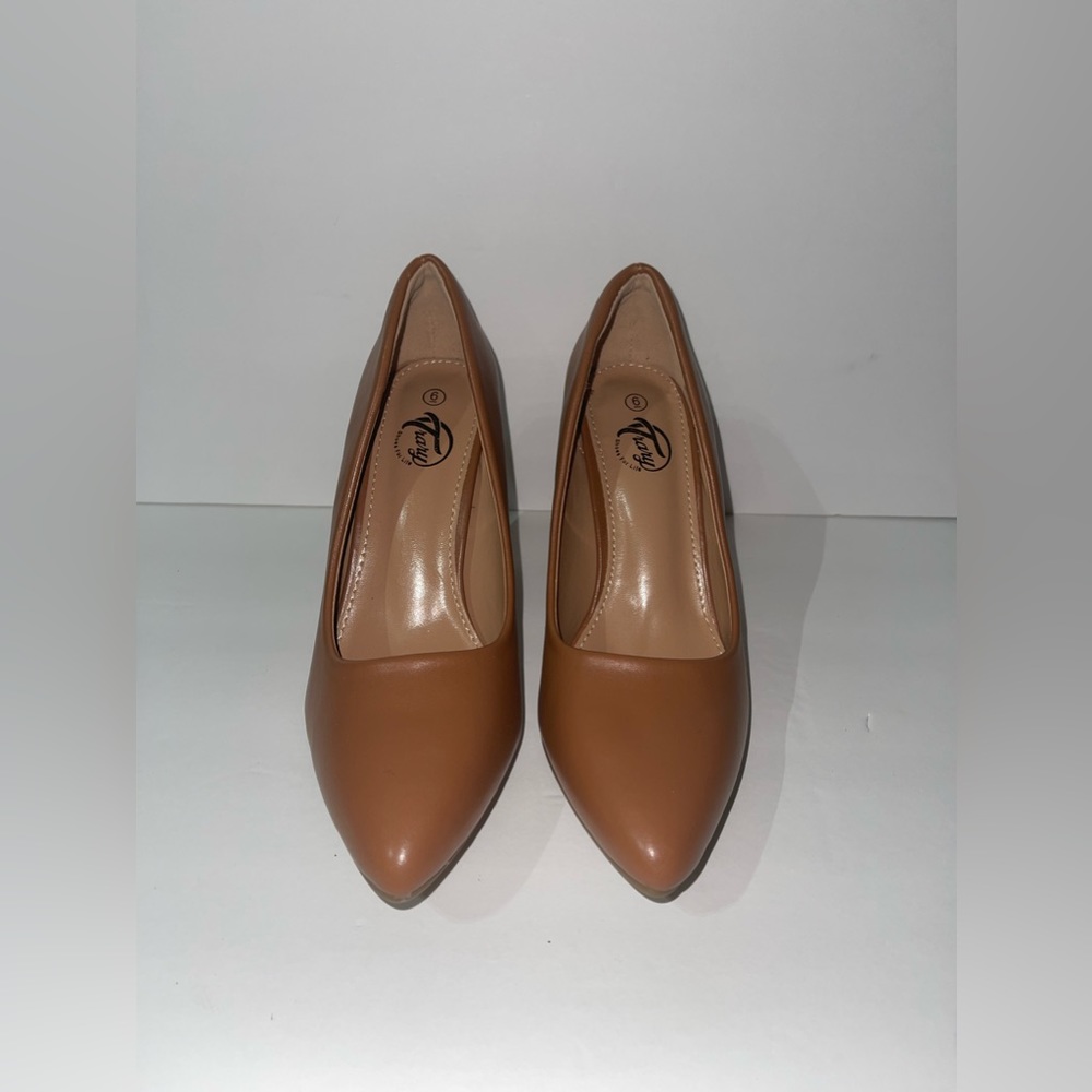 TRARY BROWN HIGH HEELS SIZE 6-7 - Picture 3 of 9